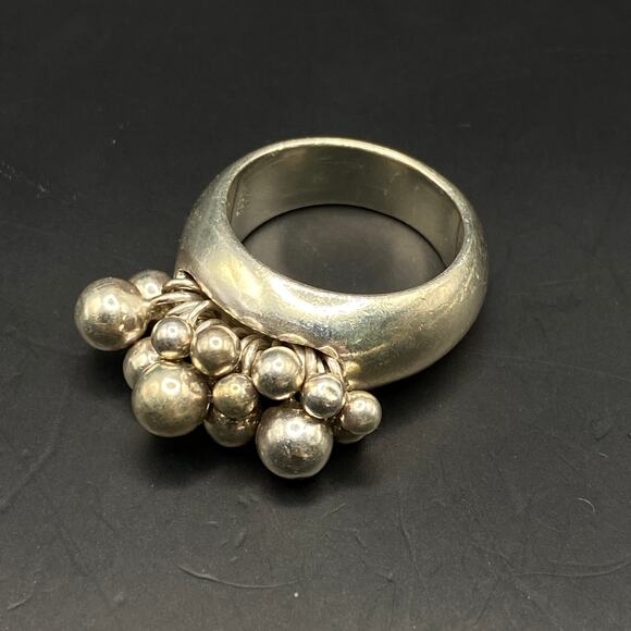 Vintage SILPADA Cha-Cha Ring 952 Sterling Silver Bold Chunky Retired Size 9 - Picture 2 of 8